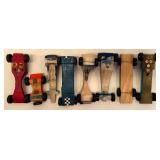 LL - Collection of 7 Vintage Wooden Pinewood Derby Slot Cars
