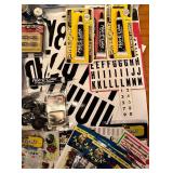 LL - Large Slot Car Accessory Lot with Wheels, Weights, Tools, and Decals