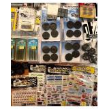 LL - Large Slot Car Accessory Lot with Wheels, Weights, Tools, and Decals