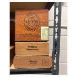 LLS - Lot of Wooden and Plastic Boxes Assorted Sizes