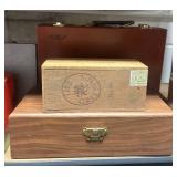 LLS - Lot of Wooden and Plastic Boxes Assorted Sizes