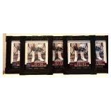 LL - Set of 5 Studio Decor 8x10 Black Frames and 4 Sealed Shadow Box Frames 5x7