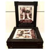 LL - Set of 5 Studio Decor 8x10 Black Frames and 4 Sealed Shadow Box Frames 5x7