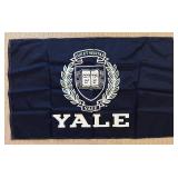 LL - Yale Memorabilia Set with Large 35x57 Inch Flag, Felt Pennant, and Mini Helmet