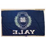 LL - Yale Memorabilia Set with Large 35x57 Inch Flag, Felt Pennant, and Mini Helmet