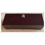 LL - Deluxe Wine Gift Set with Wooden Box and Black-White Wine Bag