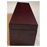 LL - Deluxe Wine Gift Set with Wooden Box and Black-White Wine Bag