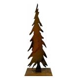 LL - Set of 3 Metal Rustic Style Decorative Christmas Tree Decorations