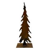 LL - Set of 3 Metal Rustic Style Decorative Christmas Tree Decorations