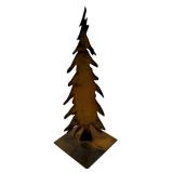 LL - Set of 3 Metal Rustic Style Decorative Christmas Tree Decorations