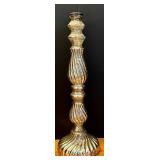 LL - Christmas Decor Set with Mercury Glass Candle Holders, Tabletop Tree, and Silver Orbs