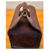 LL - Pair of Vintage Leather Tool Totes