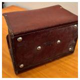 LL - Pair of Vintage Leather Tool Totes