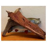 LL - 17 Inch Brook Trout Fish Wall Mount on Driftwood