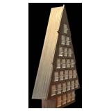 LL - Christmas Decor Set with Porcelain Angel Ornaments, Miniature Trees, and Advent Calendar