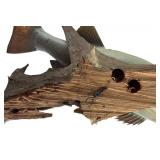 LLS - 20-Inch Mounted Walleye Fish on Driftwood Plaque