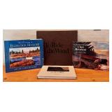 LL - Set of 4 Vintage Art Coffee Table Books Featuring Sporting and Watercolor Art