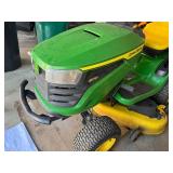 John Deere S170 Riding Lawn Tractor with Bagger Attachment