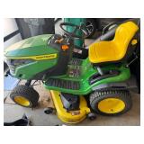 John Deere S170 Riding Lawn Tractor with Bagger Attachment
