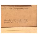 Framed 1920 Everett Henry Print: First Intercollegiate Championship Football Game Yale vs Princeton