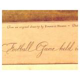 Framed 1920 Everett Henry Print: First Intercollegiate Championship Football Game Yale vs Princeton