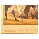 Framed 1920 Everett Henry Print: First Intercollegiate Championship Football Game Yale vs Princeton