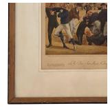Framed 1920 Everett Henry Print: First Intercollegiate Championship Football Game Yale vs Princeton