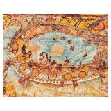 Hermes Les Folies du Faubourg Silk Scarf with Box