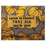 Hermes Paris 100% Silk Tie and Pocket Square