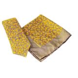 Hermes Paris 100% Silk Tie and Pocket Square