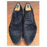 Prada Black Suede Oxford Dress Shoes