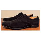Prada Black Suede Oxford Dress Shoes