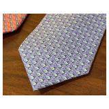 Set of 3 Vineyard Vines Neck Ties with Nautical and Palm Tree Patterns