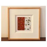 Framed Abstract Mixed Media Artwork