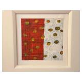 Framed Abstract Mixed Media Artwork