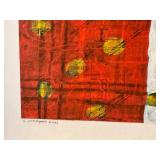 Framed Abstract Mixed Media Artwork