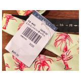 J. McLaughlin Lobster Pattern Tie and Bow Tie Set