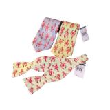 J. McLaughlin Lobster Pattern Tie and Bow Tie Set