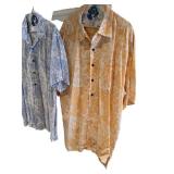 Pair of Saltaire XL Short-Sleeve Button-Up Shirts
