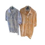 Pair of Saltaire XL Short-Sleeve Button-Up Shirts