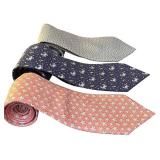 Set of 3 Vineyard Vines Silk Neck Ties with Nautical Patterns