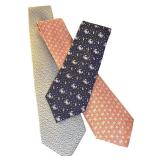 Set of 3 Vineyard Vines Silk Neck Ties with Nautical Patterns