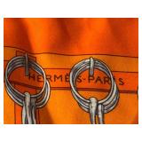 Hermes Paris Mors et Filets 100% Silk Pocket Scarf / Square