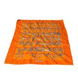 Hermes Paris Mors et Filets 100% Silk Pocket Scarf / Square