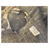 Serena & Lily Woven Throw Blanket with Fringed Edges