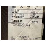 Joseph Abboud Twill Wool Overcoat Size 42L