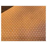 Hermes Paris Silk Tie in Orange Geometric Pattern