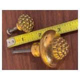 Set of 27 Vintage Gold-Tone Metal Drawer Pulls and Knobs