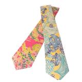 Set of 2 Lilly Pulitzer Patterned Neckties