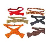 Set of 6 Designer Silk Bow Ties by Robert Talbott, Barneys New York, and Hanauer